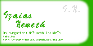 izaias nemeth business card
